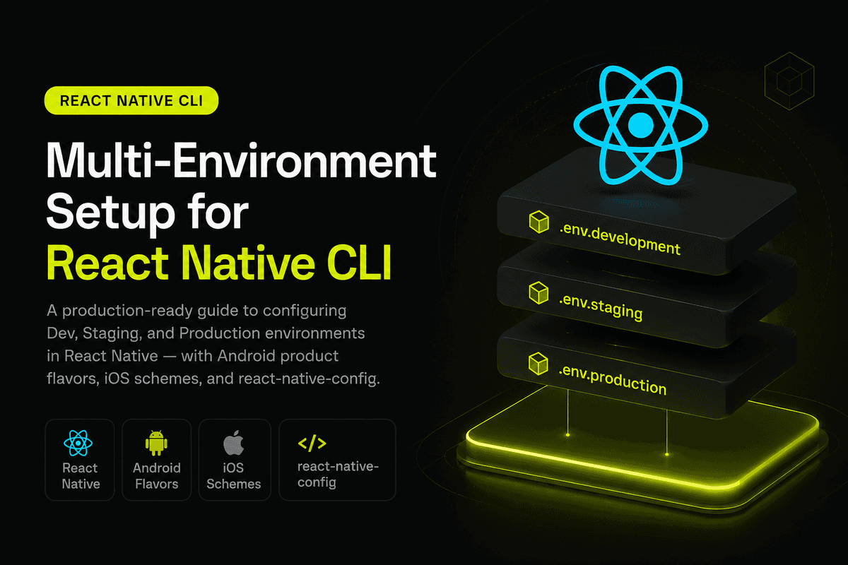 Multi-Environment Setup for React Native CLI — blog cover